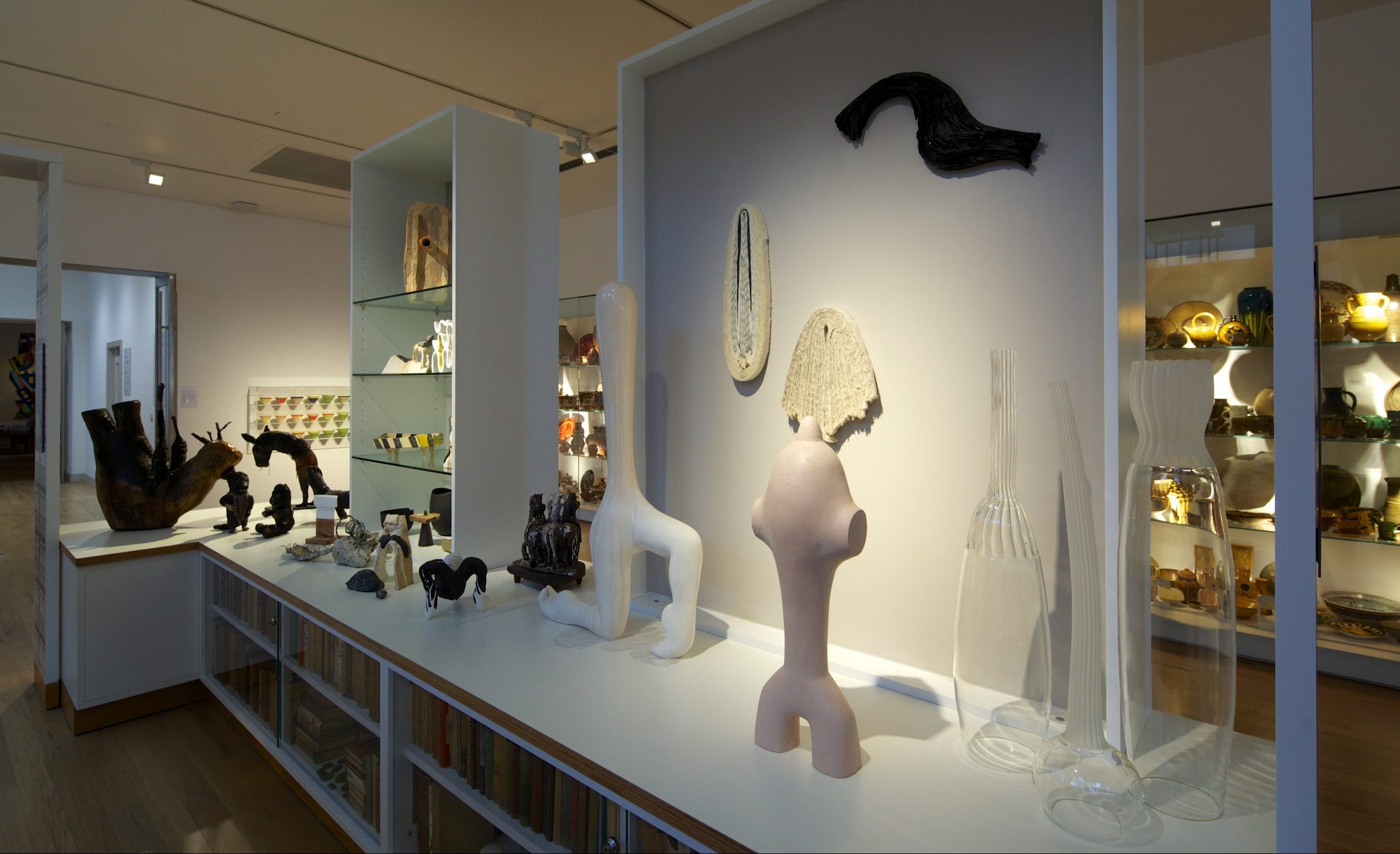The ceramics gallery at York Art Gallery