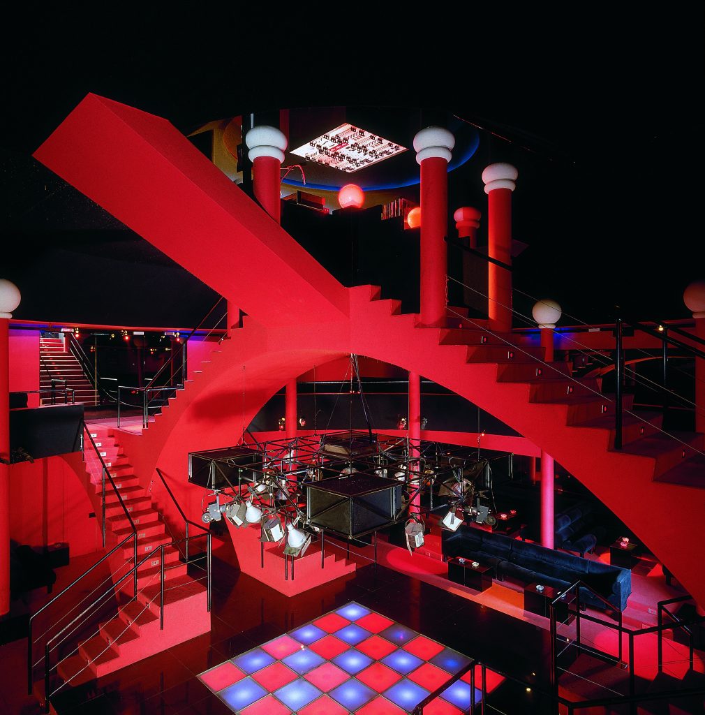 A photograph of the inside of a nightclub