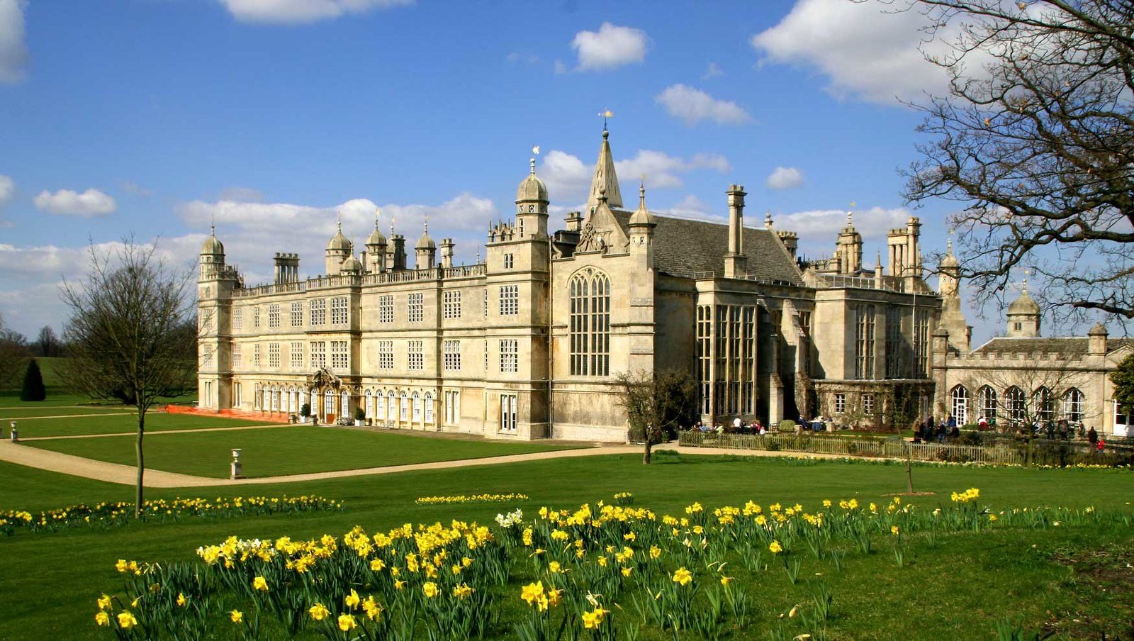 Burghley House near Stamford is one of the properties mentioned in the Historic England report