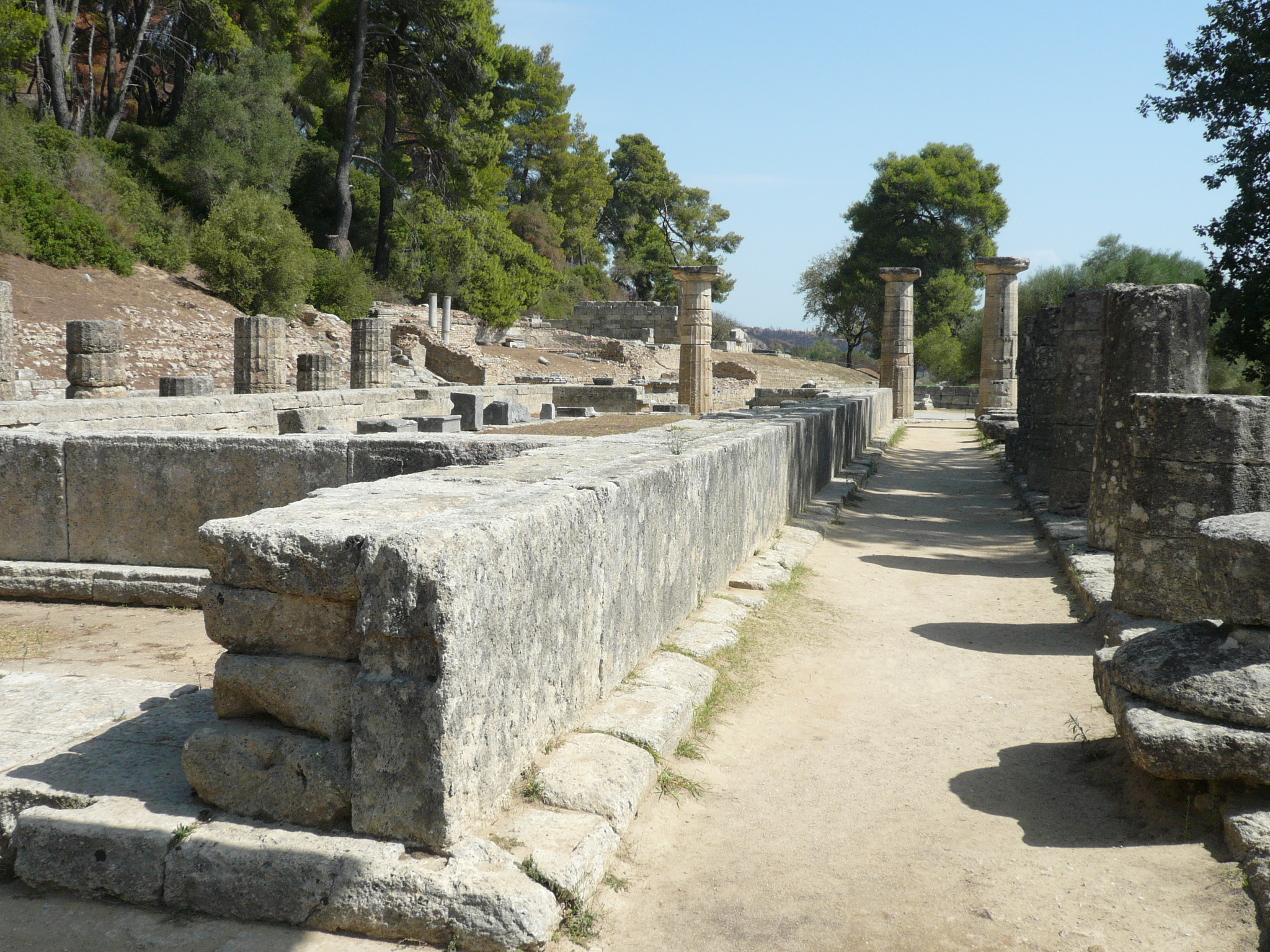 The Archaeological Site of Olympia in Greece, now under threat from approaching wildfires