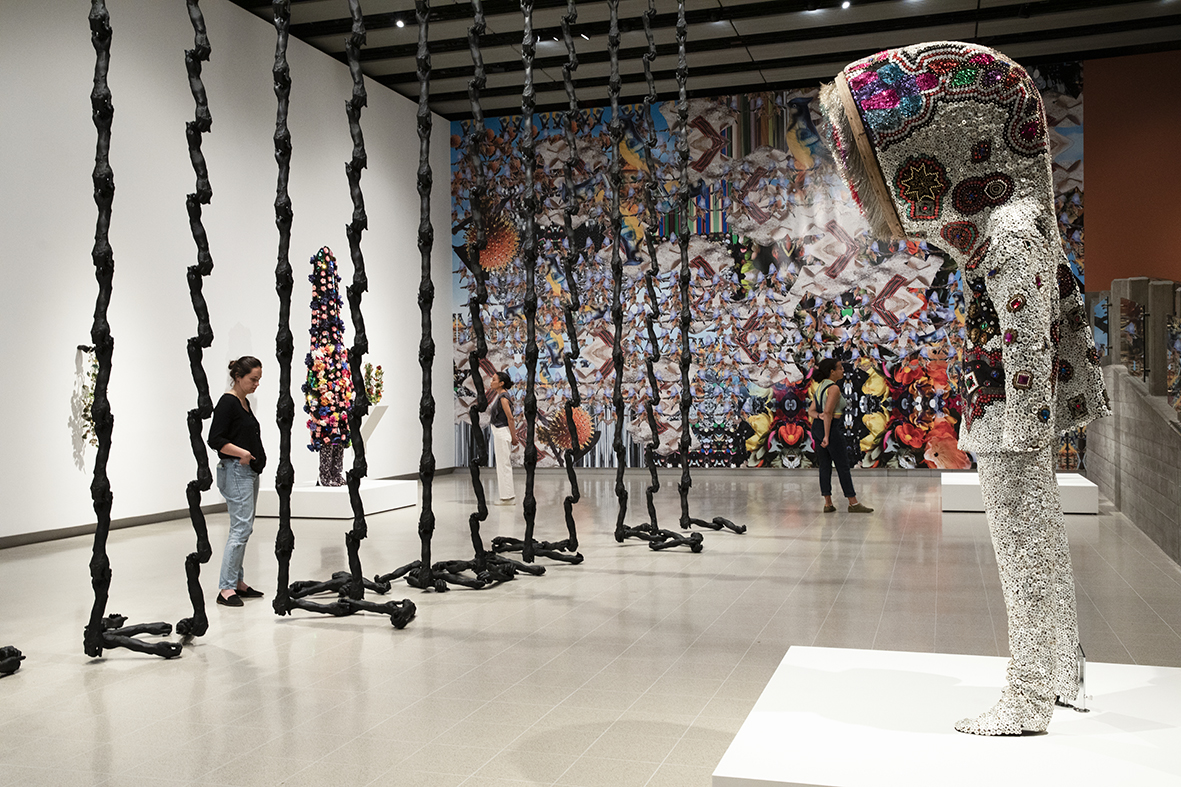 Nick Cave's works at the Hayward Gallery's In the Black Fantastic exhibition
